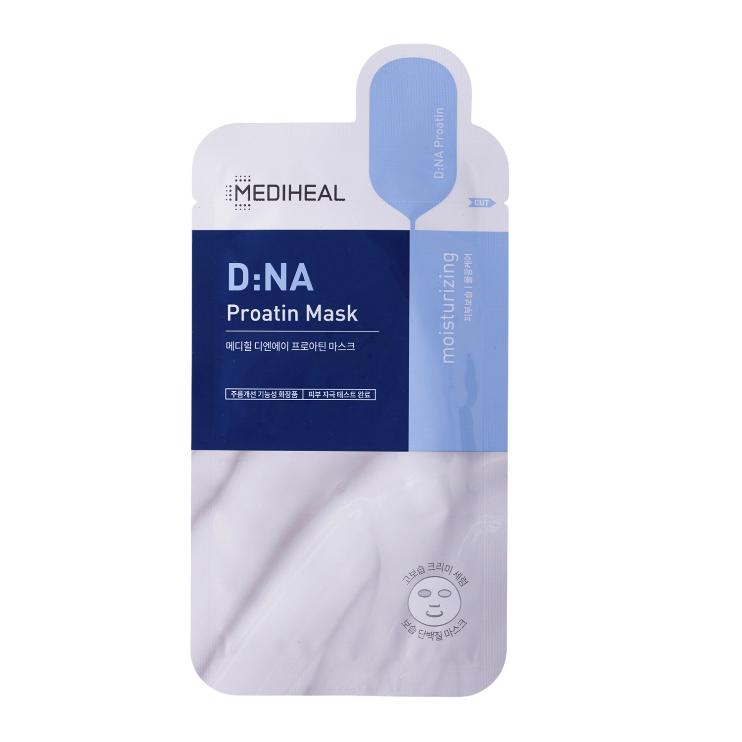 Mediheal - D:NA Proatin Mask - Feuchtigkeitsspendende Gesichtsmaske - 1 Stück/25ml