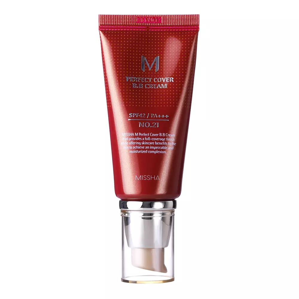 Missha - M Perfect Cover BB Cream SPF42/PA++ - Abdeckende BB-Creme - No.21 Light Beige - 50ml