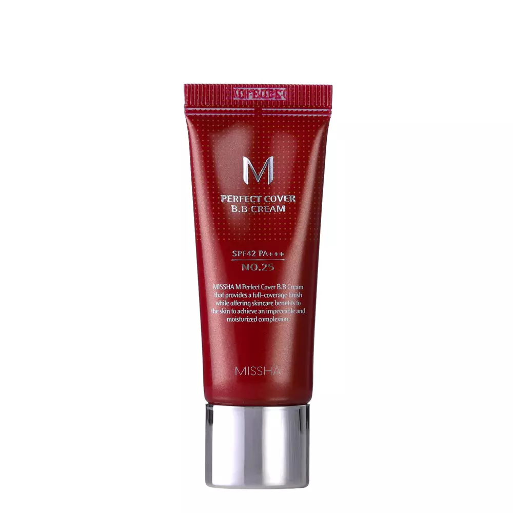 Missha - M Perfect Cover BB Cream SPF42/PA++ -  Abdeckende BB-Creme - No.25 Warm Beige - 20ml