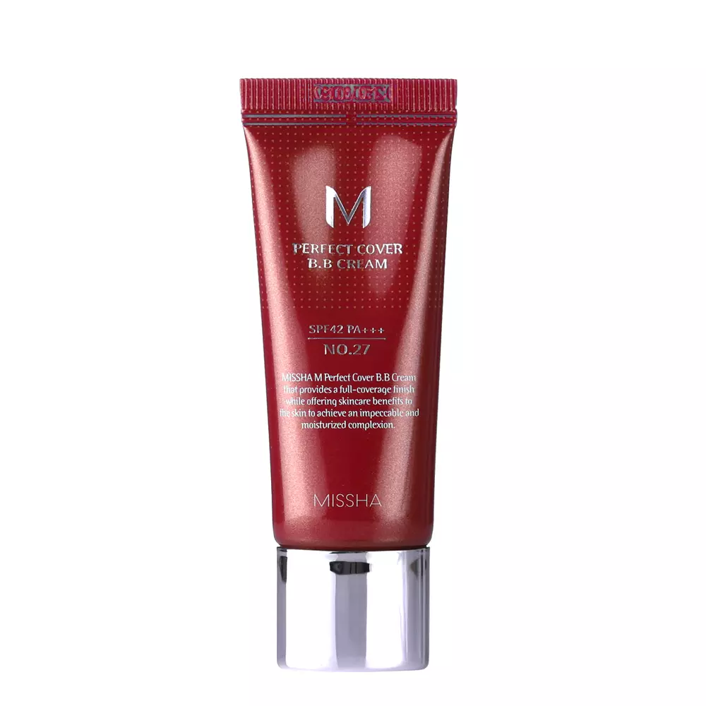 Missha - M Perfect Cover BB Cream SPF42/PA++ - Abdeckende BB-Creme - No.27 Honey Beige - 20ml