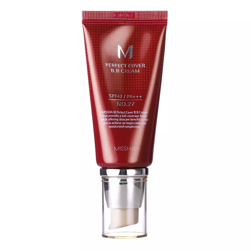 Missha - M Perfect Cover BB Cream SPF42/PA++ - Abdeckende BB-Creme - No.27 Honey Beige - 50ml