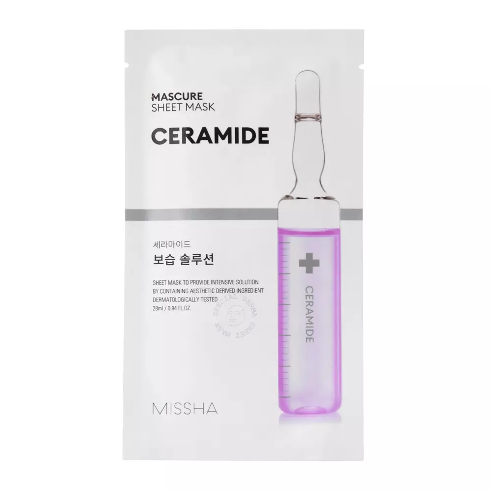 Missha - Mascure Moisture Solution Sheet Mask - Ceramide - Lindernde Tuchmaske - 28ml