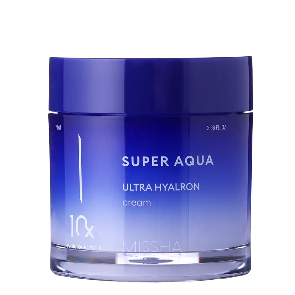 Missha - Super Aqua - Ultra Hyalron Cream - Feuchtigkeitsspendende Gesichtscreme - 70ml