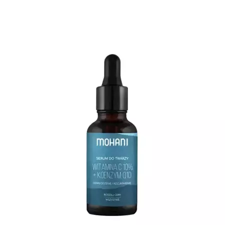 Mohani - Verjüngendes und aufhellendes Gesichtsserum mit Vitamin C 10% und Coenzym Q10 - 30ml