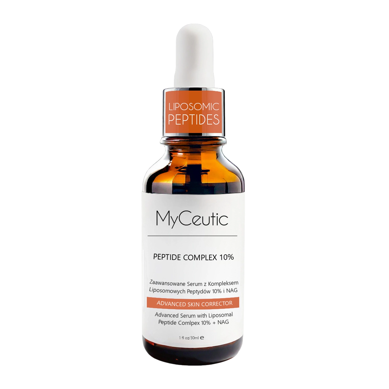 MyCeutic - Peptide Complex 10% - Fortgeschrittenes Serum mit Liposomen-Peptid-Komplex 10% + NAG - 30ml