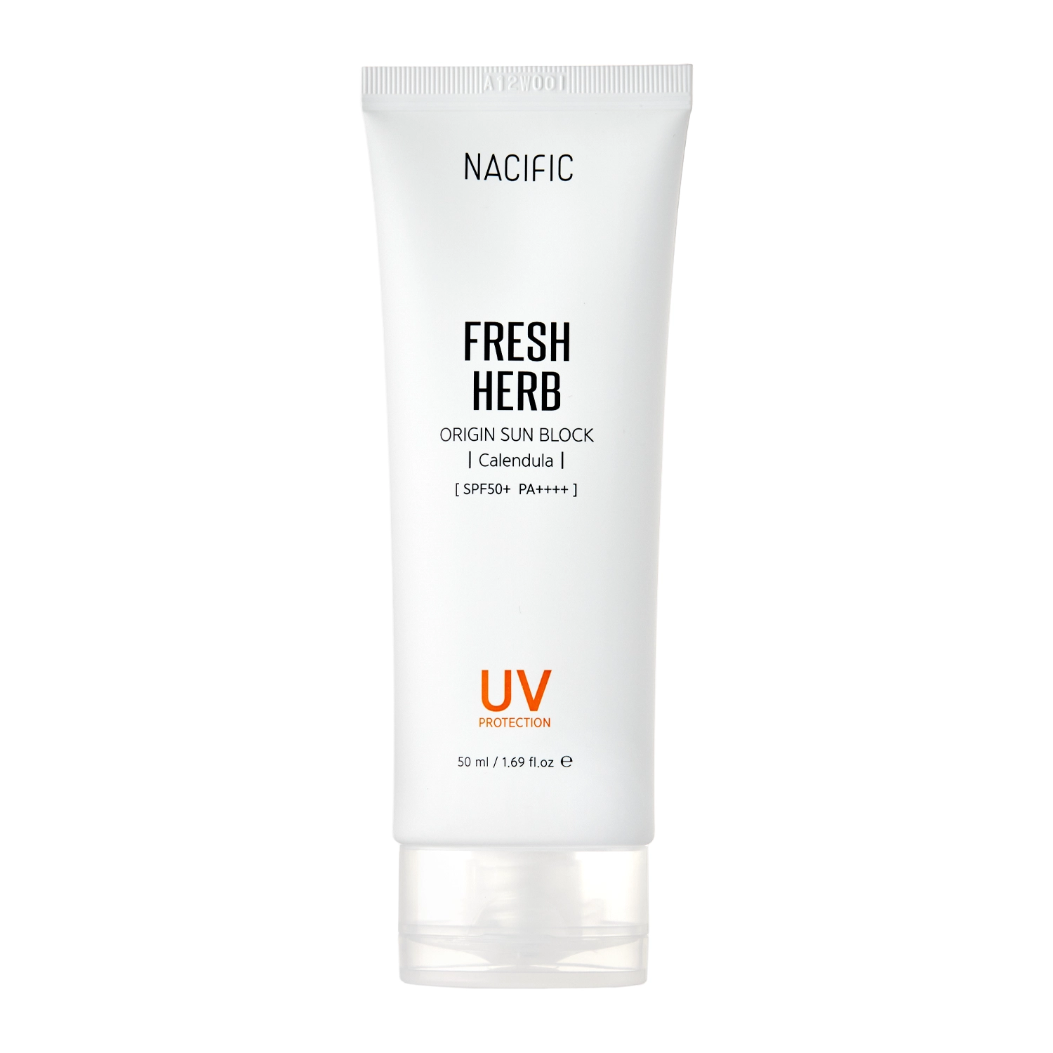 Nacific - Fresh Herb Origin Sun Block SPF50+/PA++++ - Lindernde Gesichtscreme mit Sonnenfilter - 50ml 