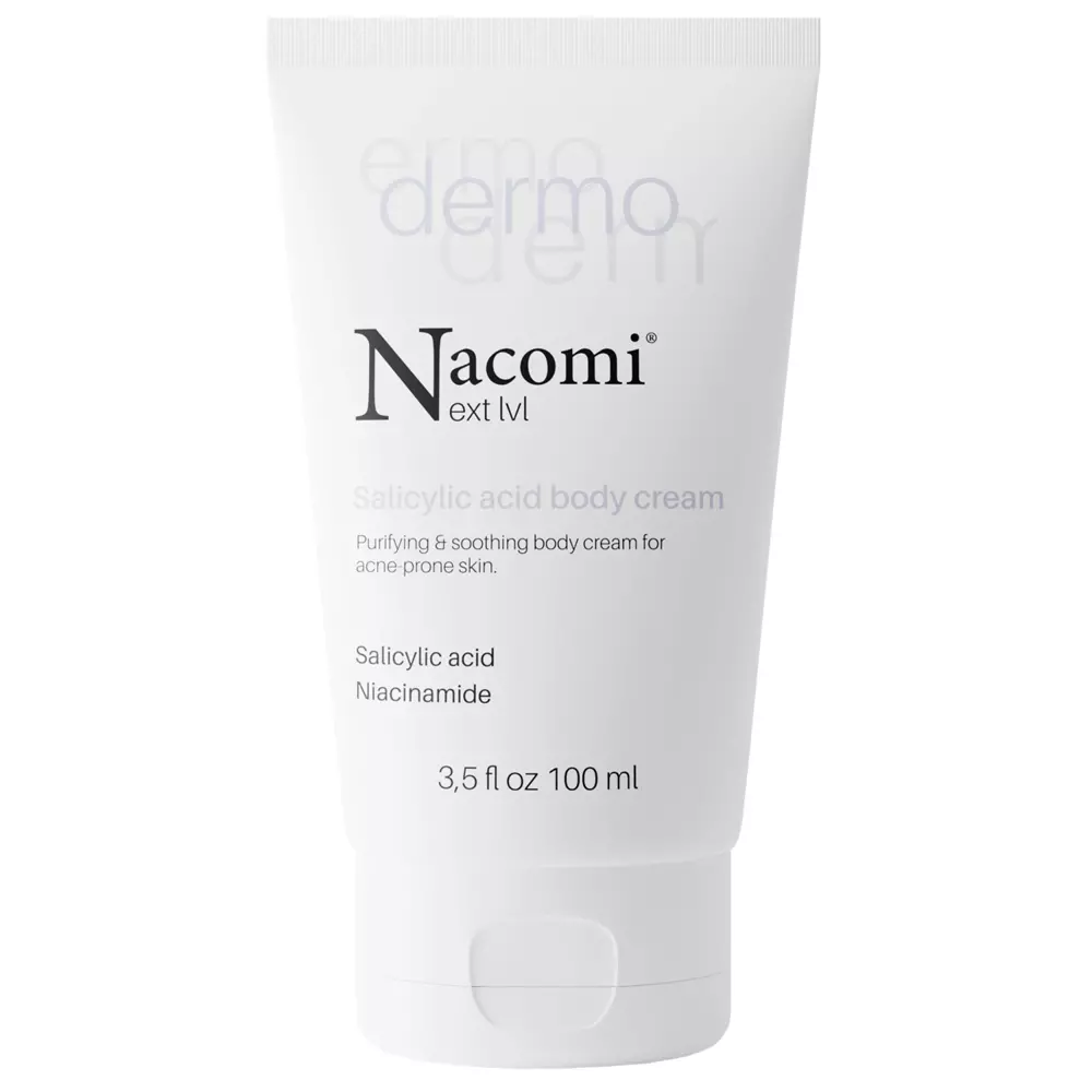 Nacomi - Dermo - Reinigende und lindernde Körpercreme mit Salicylsäure und Niacinamid - 100ml