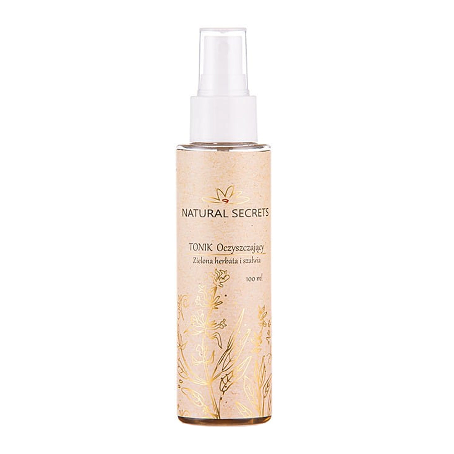 Natural Secrets - Reinigendes Gesichtswasser - Grüner Tee und Salbei - 100ml