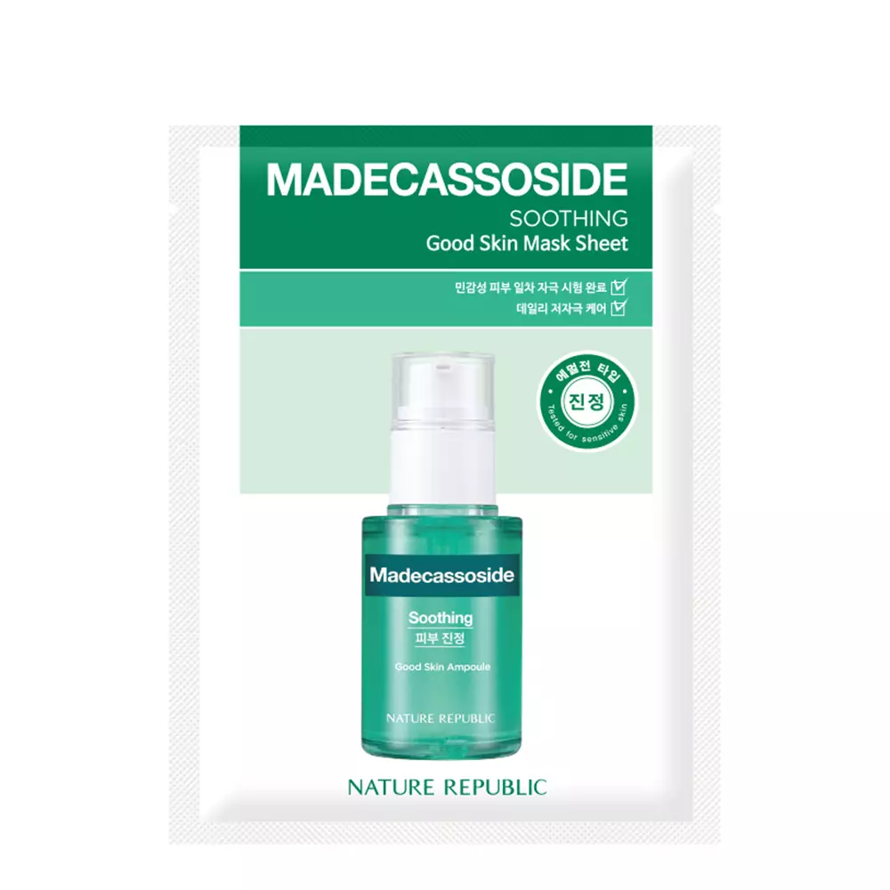 Nature Republic - Good Skin Madecassoside Mask Sheet - Lindernde Tuchmaske mit Centella Asiatica - 24g