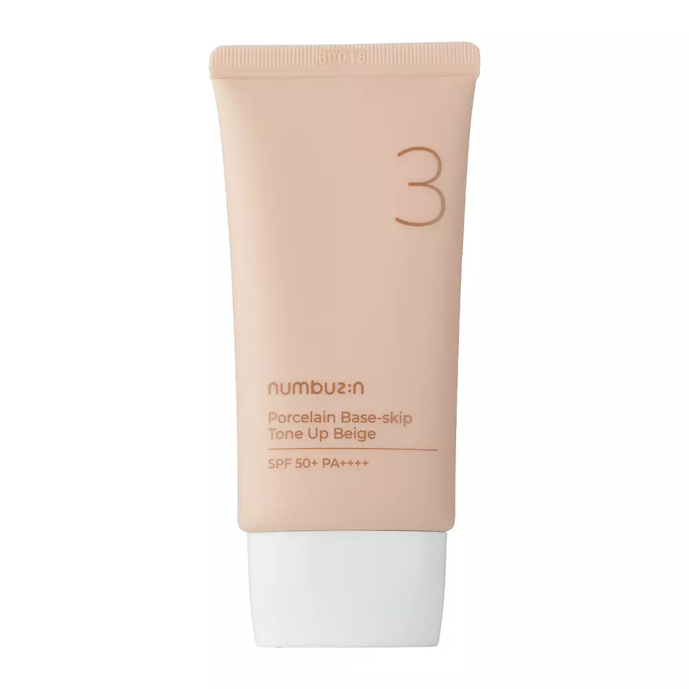 Numbuzin - Porcelain Base-skip Tone Up Beige - Tonisierende 3-in-1-Creme - No.3 - 50ml