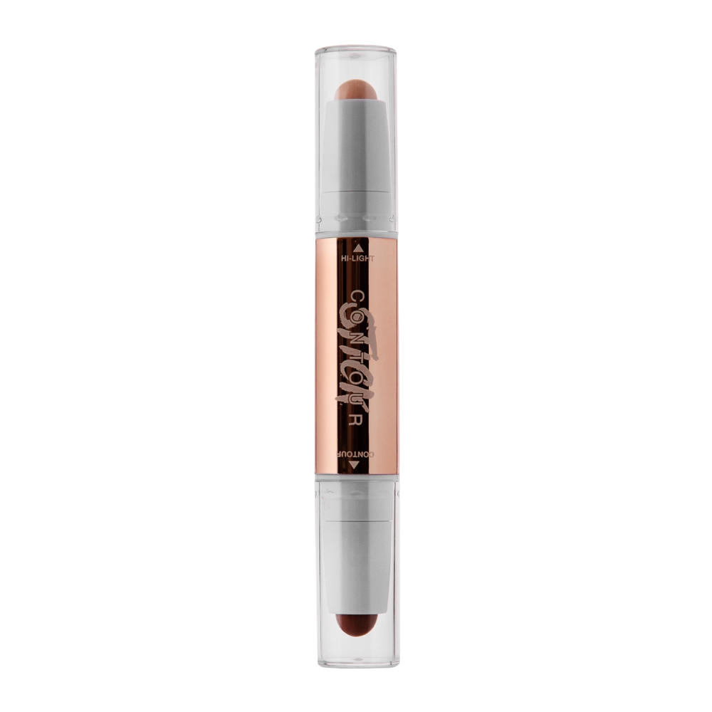 O.TWO.O - Glow Lift Light Shadow Contour Stick - Creme-Konturierungs-Duo - 02 Natural+Warm Brown - 3.2g