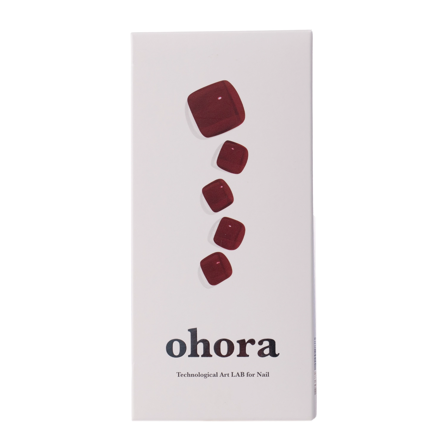 Ohora - Semicured Gel Nail - P. Gel-Nagelsticker - Tint Burgundy - 30pcs