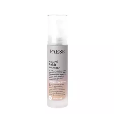 Paese - Nanorevit Natural Finish Longwear Everyday Foundation - Lang anhaltende Foundation mit natürlichem Finish - 01 Ivory - 35ml