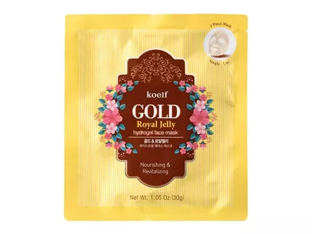 Petitfee - Koelf Gold & Royal Jelly Mask Pack - Hydrogel Gesichtsmaske - 30g