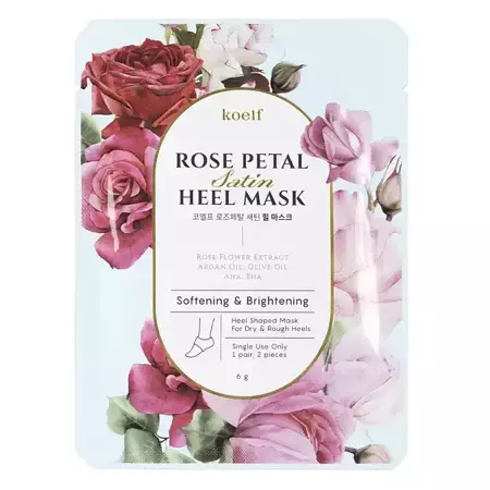 Petitfee - Koelf Rose Petal Satin Ferse Maske - Fersenmaske - 2 Stk..