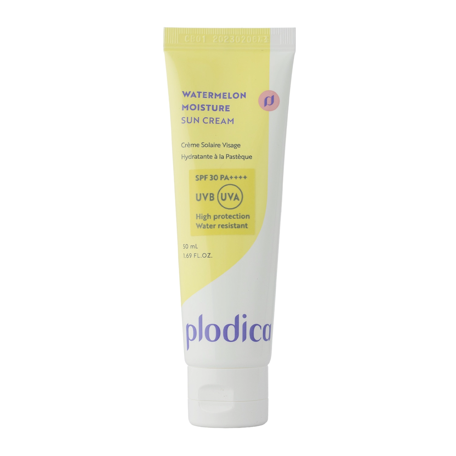 Plodica - Watermelon Moisture Sun Cream SPF30+ PA++++ - feuchtigkeitsspendende Gesichtscreme mit Filter - 50ml