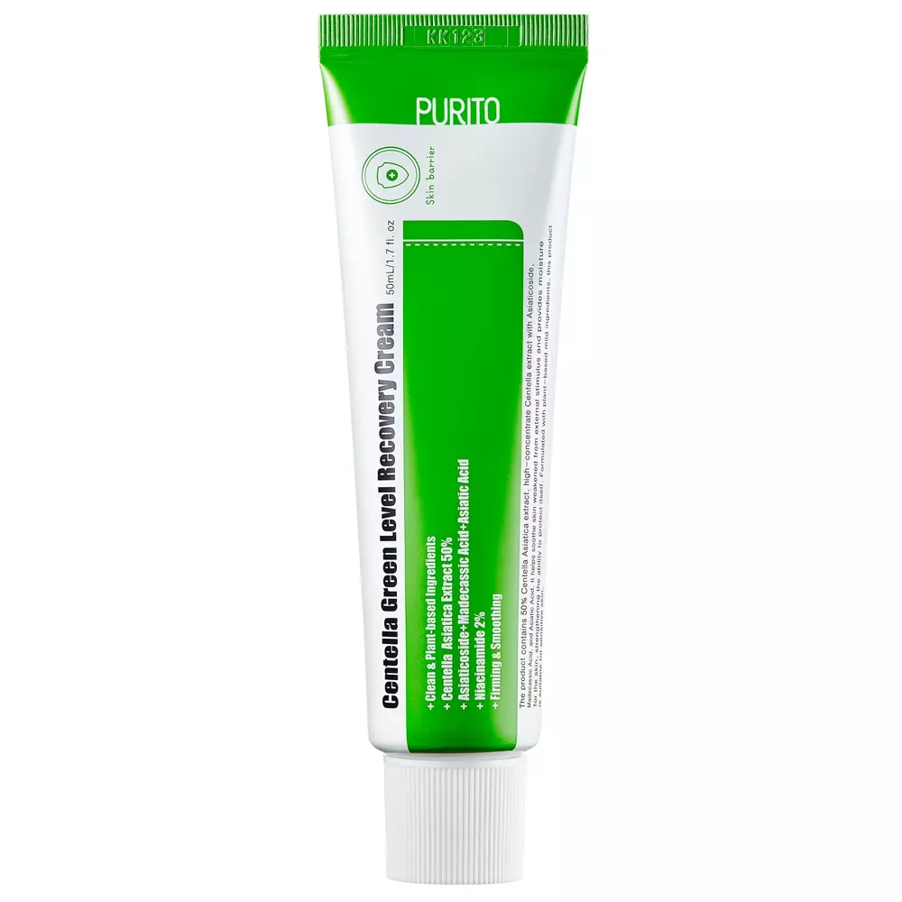 Purito - Centella Green Level Recovery Cream - Regenerationscreme mit Centella Asiatica-Extrakt - 50ml