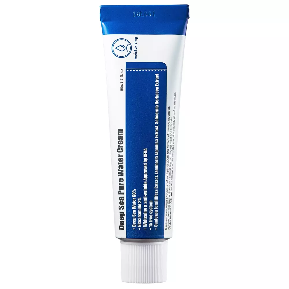 Purito - Deep Sea Pure Water Cream - Feuchtigkeitsspendende Meerwasser-Basiscreme - 50ml