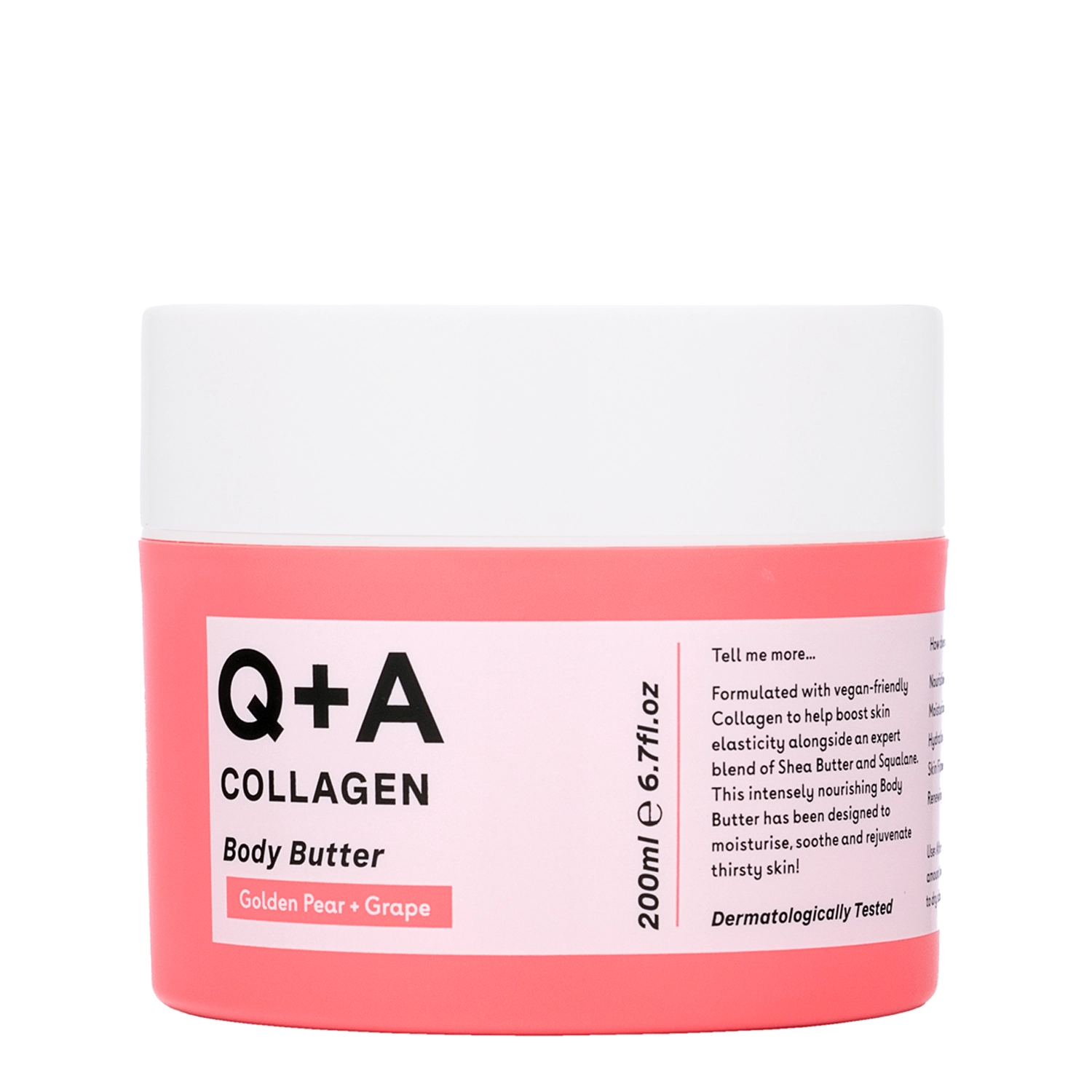 Q+A - Collagen Body Butter - Kollagen-Körperbutter - 200ml