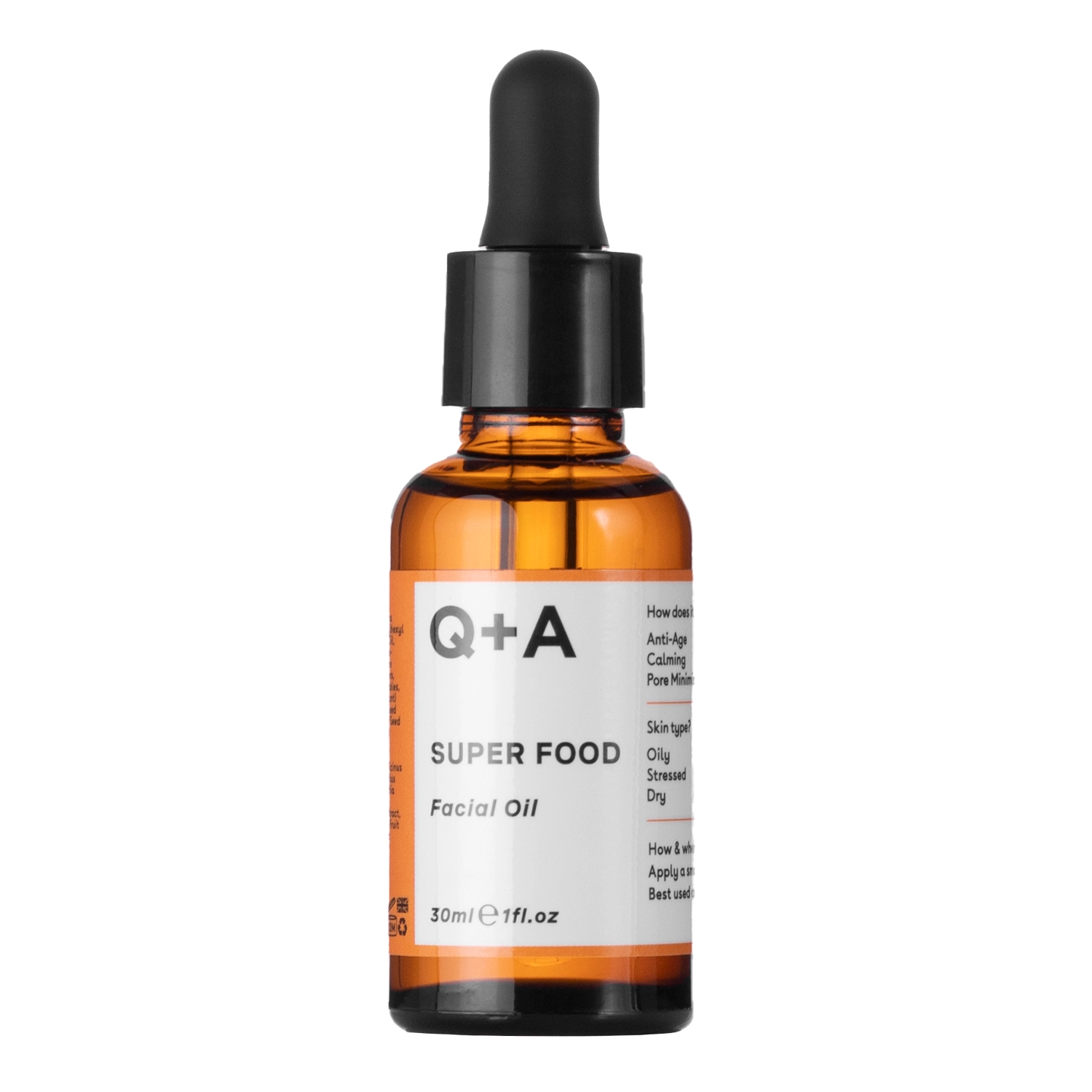 Q+A - Super Food - Facial Oil - Revitalisierendes Super Food Gesichtsöl - 30ml