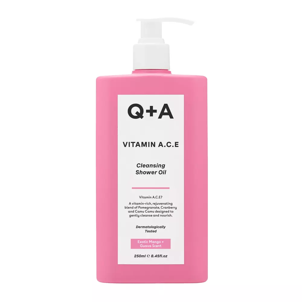 Q+A - Vitamin A.C.E Shower Oil - Nährendes Körperreinigungsöl mit den Vitaminen A.C.E. - 250ml