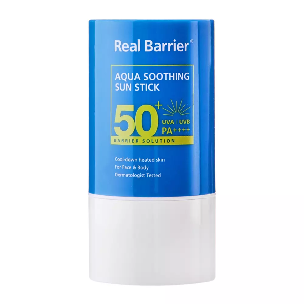 Real Barrier - Aqua Soothing Sun Stick SPF50+/PA++++ - Feuchtigkeitsspendender Sonnenschutzstift - 21g