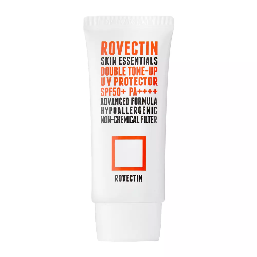 Rovectin - Skin Essentials Double Tone-Up UV Protector SPF50+/PA++++ - Tonisierende Gesichtscreme mit mineralischen Filtern - 50ml