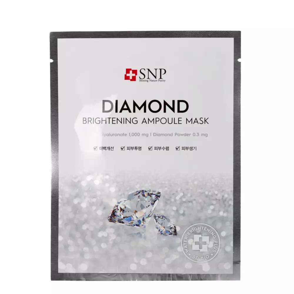 SNP - Diamond Brightening Ampoule Mask - Tuchmaske - 25ml