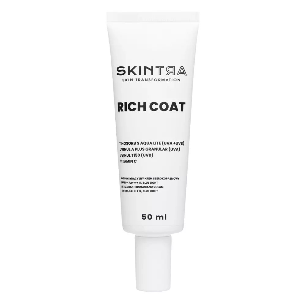 SkinTra - Rich Coat SPF50+/PA++++ IR, Blue Light - Antioxidantien-Breitband-Creme - 50ml