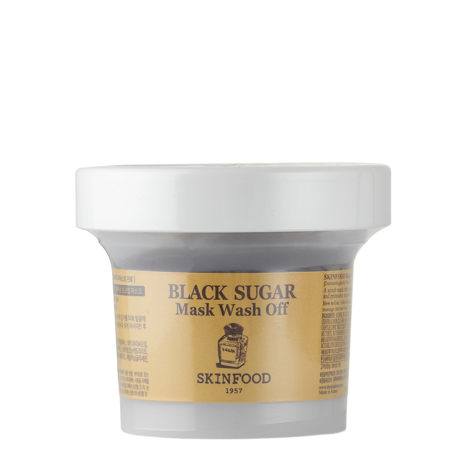 Skinfood - Black Sugar Mask Wash Off - Glättende Gesichtsmaske - 120g