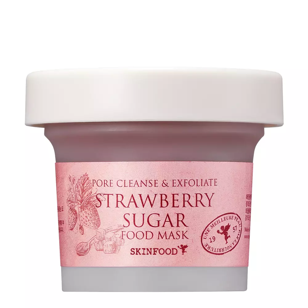 Skinfood - Strawberry Sugar Food Mask - Erdbeere peelende und aufhellende Maske - 120g