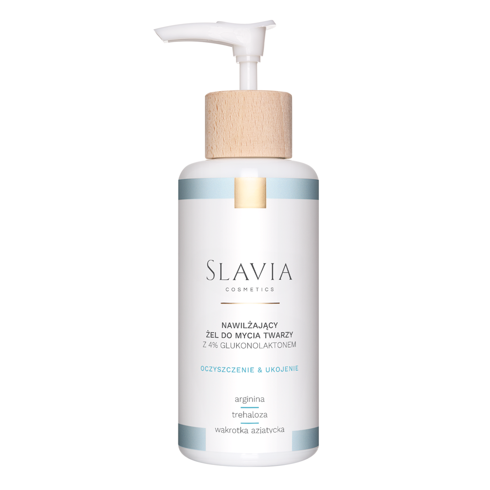 Slavia Cosmetics - Feuchtigkeitsspendendes Gesichtswaschgel mit 4% Gluconolacton - 150ml