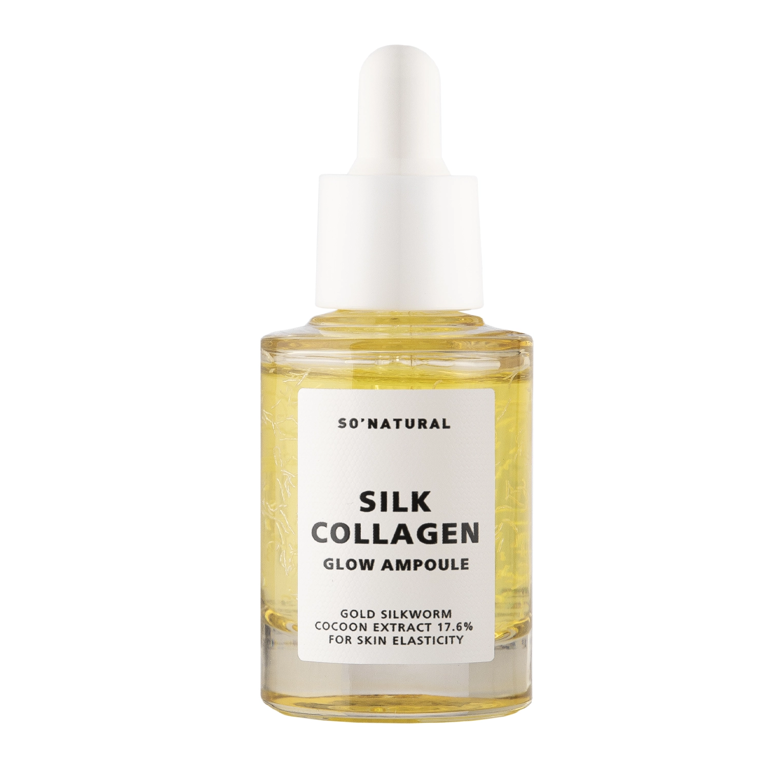 So Natural - Silk Collagen Glow Ampoule - Aufhellendes und nährendes Gesichtsserum - 30ml