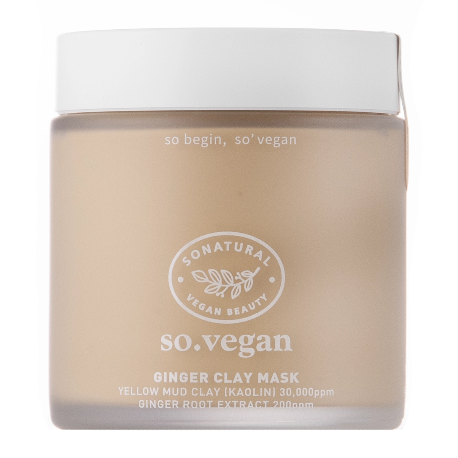 So Natural - So Vegan Ginger Clay Mask - Ton-Gesichtsmaske - 110ml