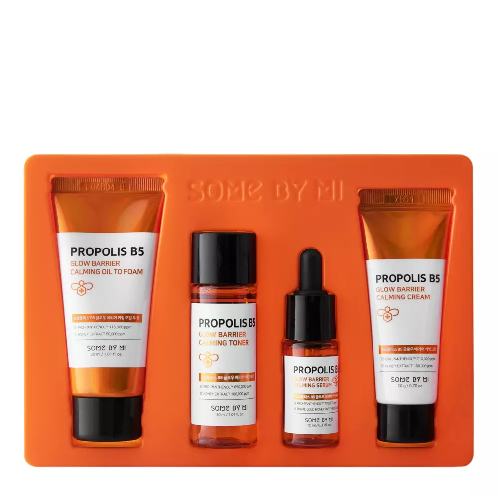 Some By Mi - Propolis B5 Glow Barrier Calming Starter Kit - Gesichtspflegeset mit Propolis