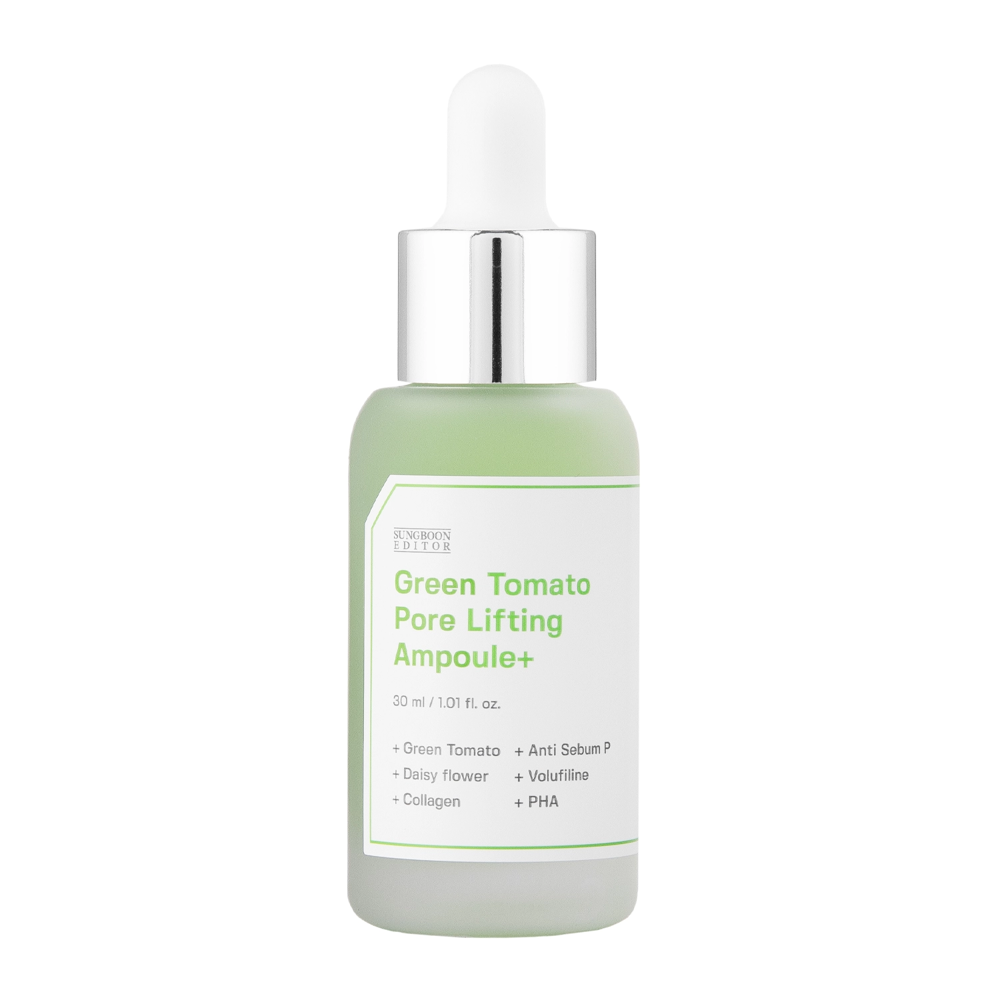 Sungboon Editor - Green Tomato Pore Lifting Ampoule + - Ampulle zur Verringerung der Sichtbarkeit von Poren - 30ml