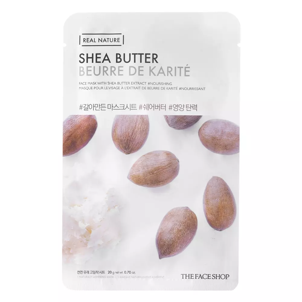 The Face Shop -  Natural Mask - Shea Butter - Shea Butter Tuchmaske - 20g