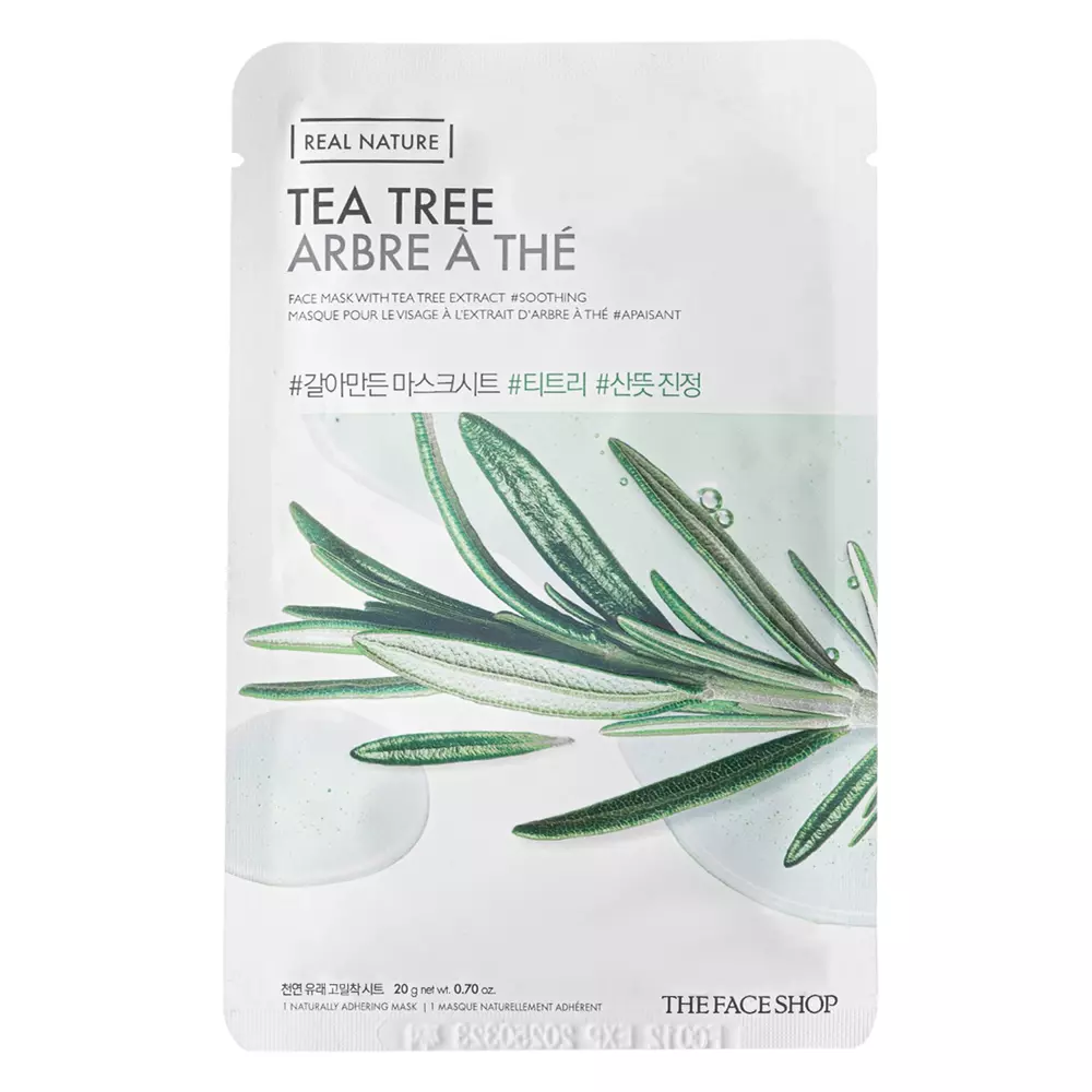 The Face Shop - Natural Mask - Tea Tree - Teebaumextrakt Tuchmaske - 20g