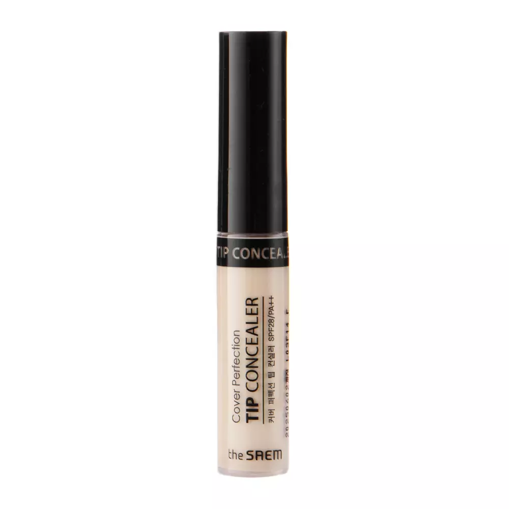 The Saem - Cover Perfection Tip Concealer - SPF 28/PA++ - Abdeckender Concealer - Grün Beige - 6.5ml