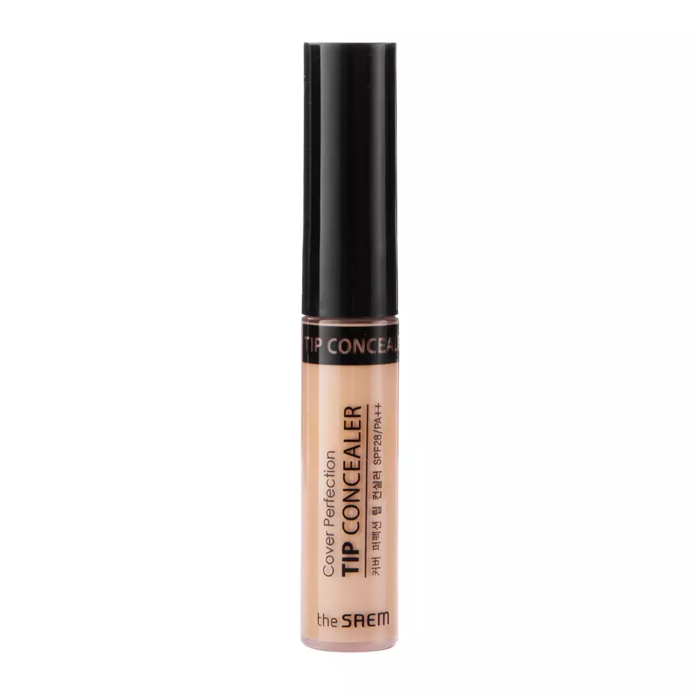 The Saem - Cover Perfection Tip Concealer - SPF 28/PA++ - Concealer - Kontur Beige - 6.5ml