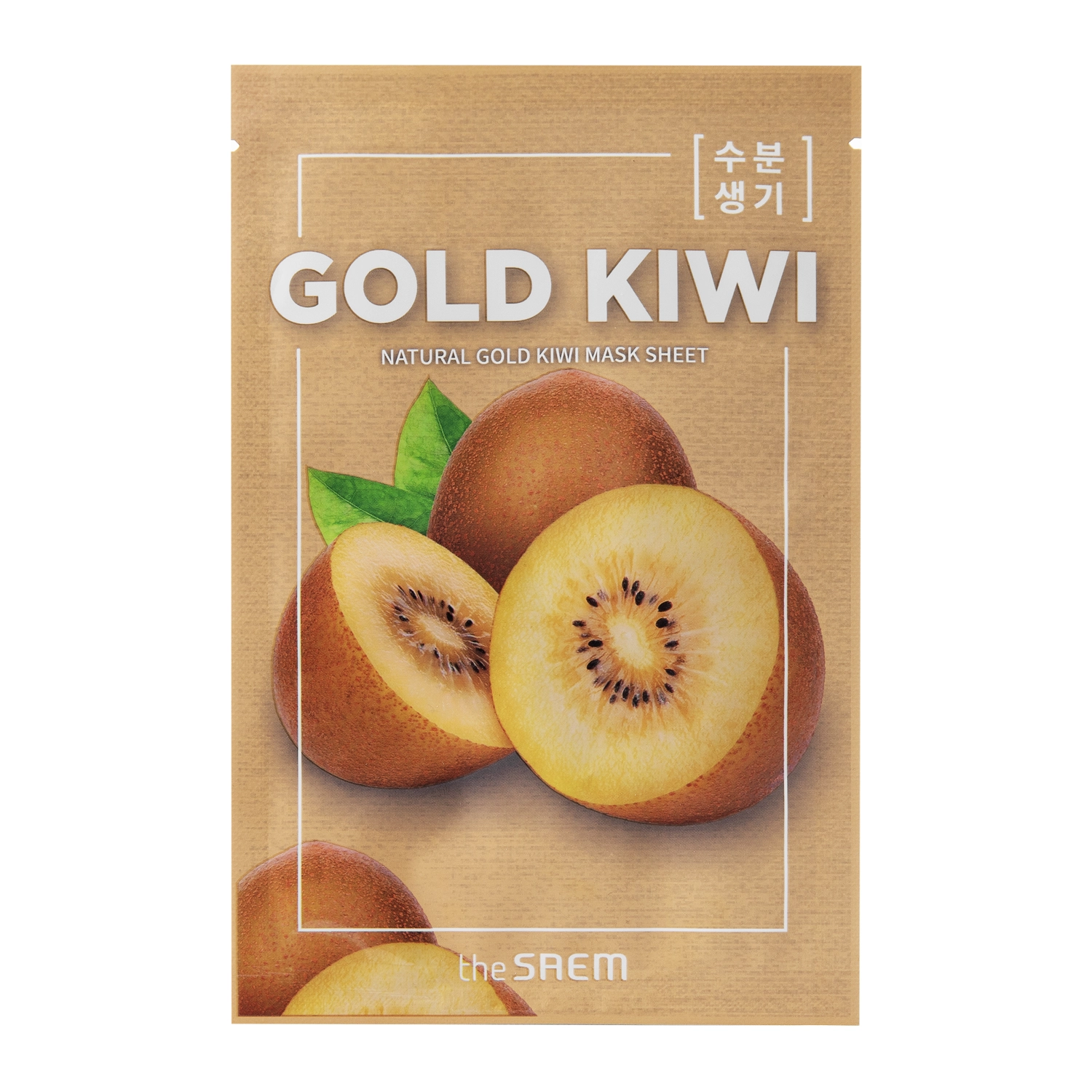 The Saem - Natural Mask Sheet Gold Kiwi - Tuchmaske mit goldenen Kiwi-Extrakt - 21ml