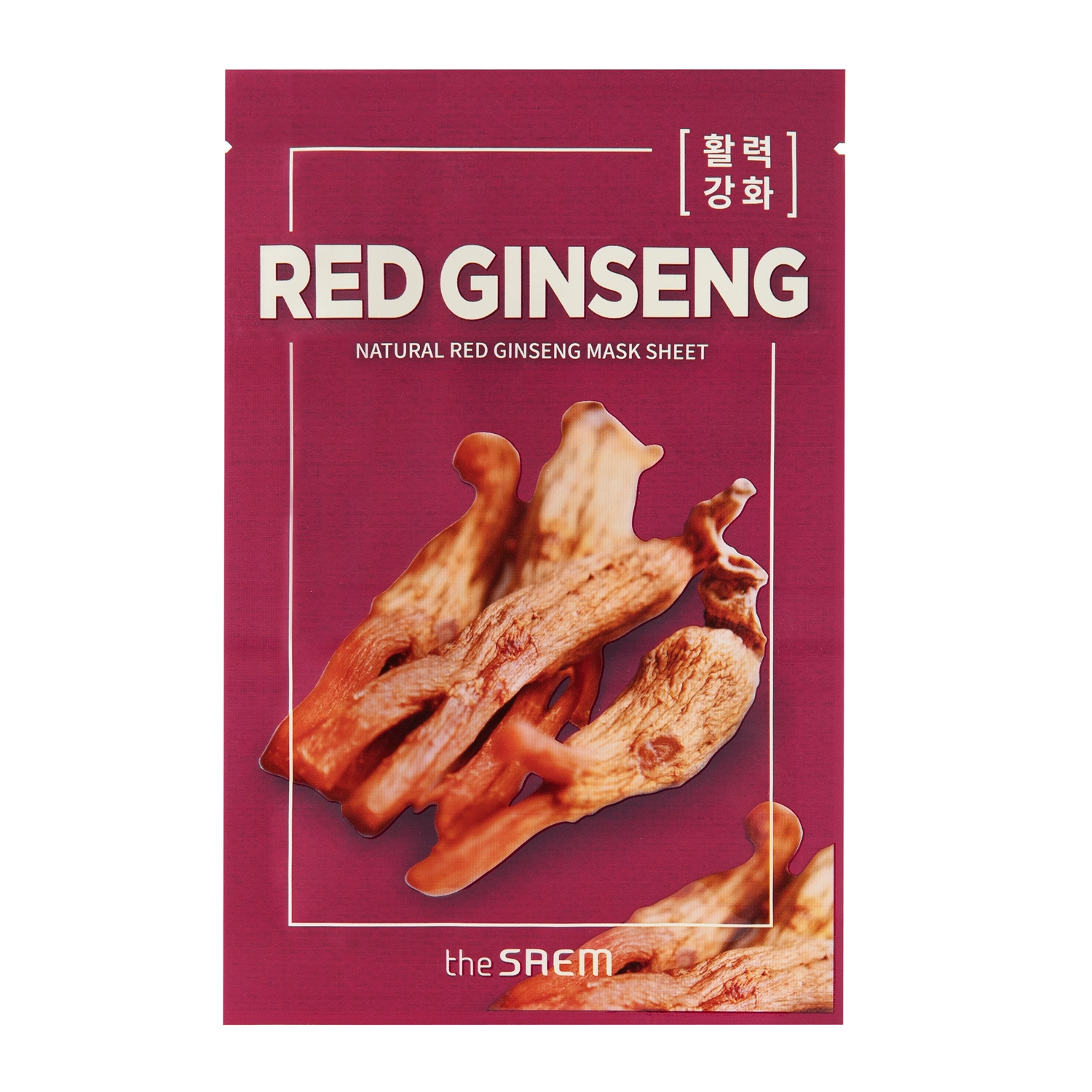 The Saem - Natural Mask Sheet Red Ginseng - Ginseng-Maske - 21ml