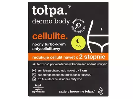 Tołpa - Dermo Body Cellulite - Nacht-Turbo-Anti-Cellulite-Creme mit Ultraschalleffekt - 250ml