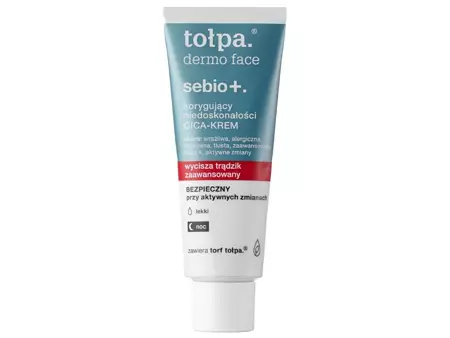 Tolpa - Dermo Face Sebio+ - Korrigierende Cica-Creme für Unvollkommenheiten - 40ml