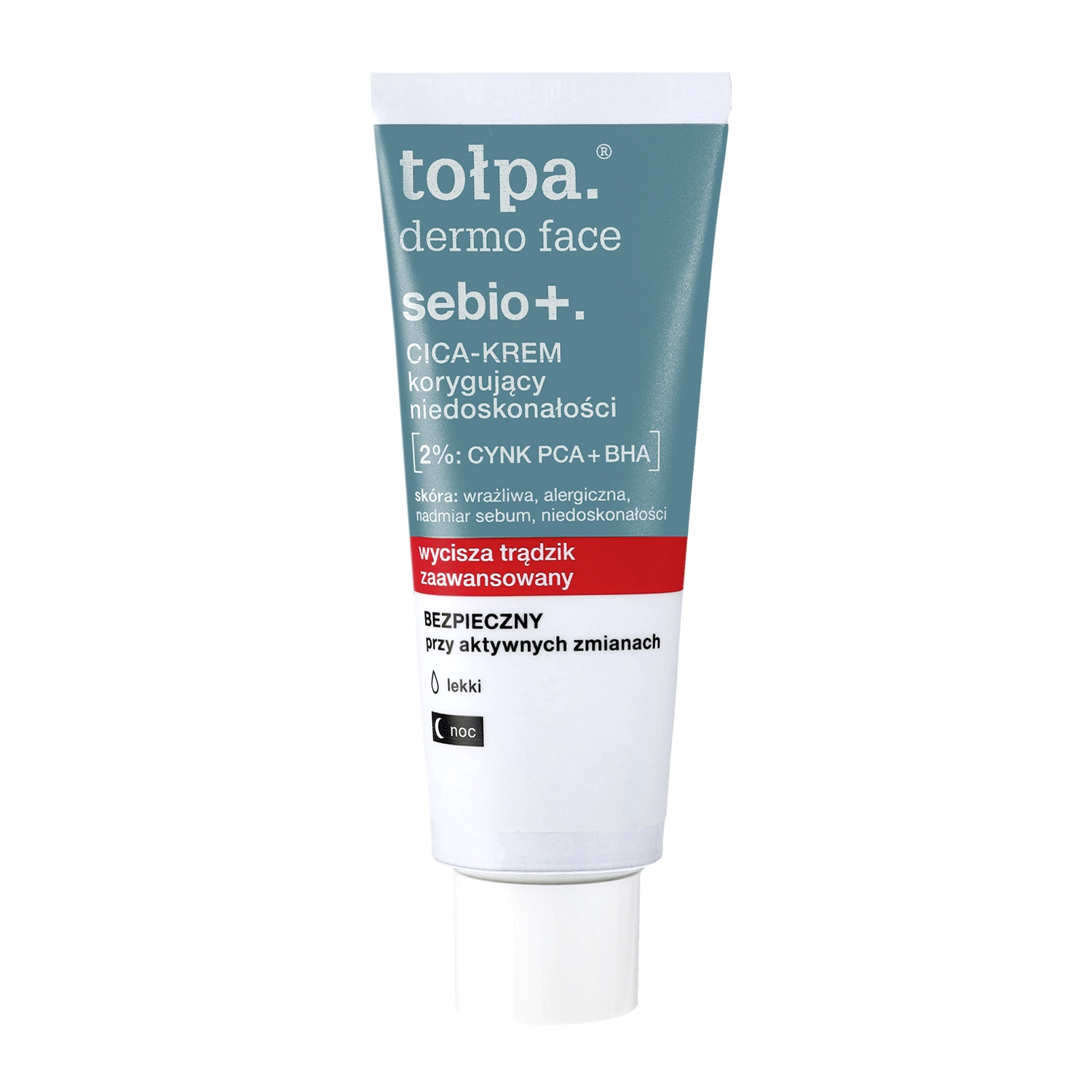 Tolpa - Dermo Face Sebio+ - Korrigierende Cica-Creme für Unvollkommenheiten - 40ml