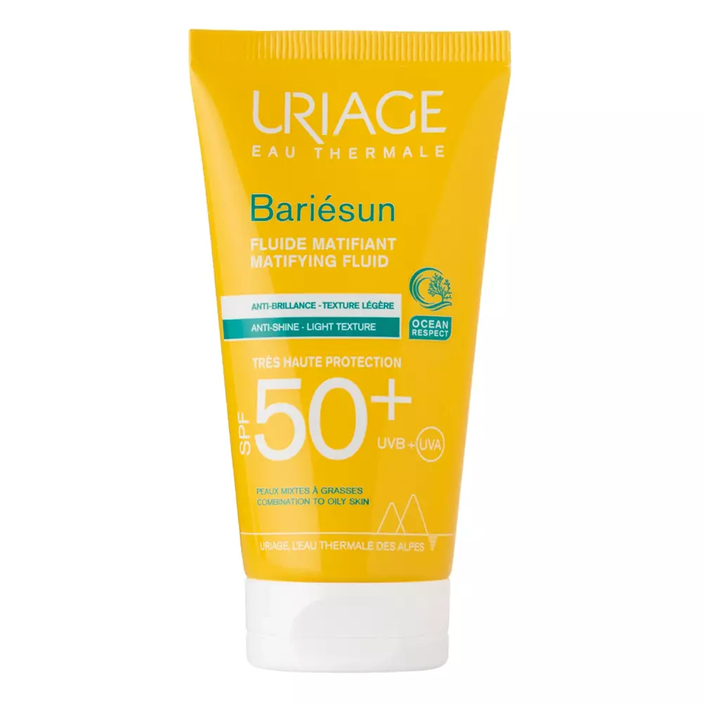 Uriage - Bariesun SPF50+ Fluid Mat - Mattierendes und feuchtigkeitsspendendes Gesichtsfluid - 50ml