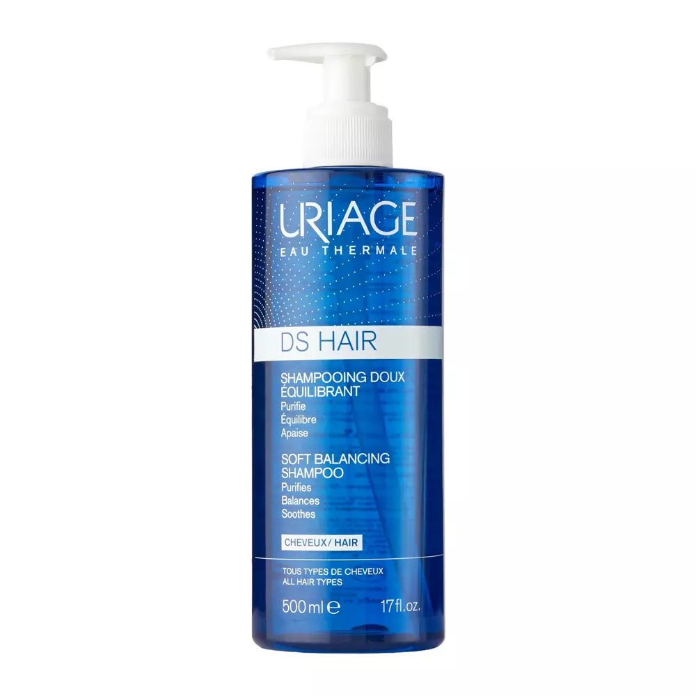 Uriage - D.S. Hair Equilibrant Shampoo - Sanftes regulierendes Shampoo - 500ml