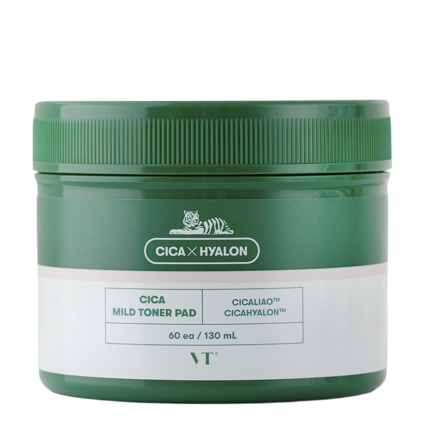 VT Cosmetics - CICA Mildes Gesichtswasser - Peelende Pads mit Centella und Salicylsäure - 60 Stück/130ml