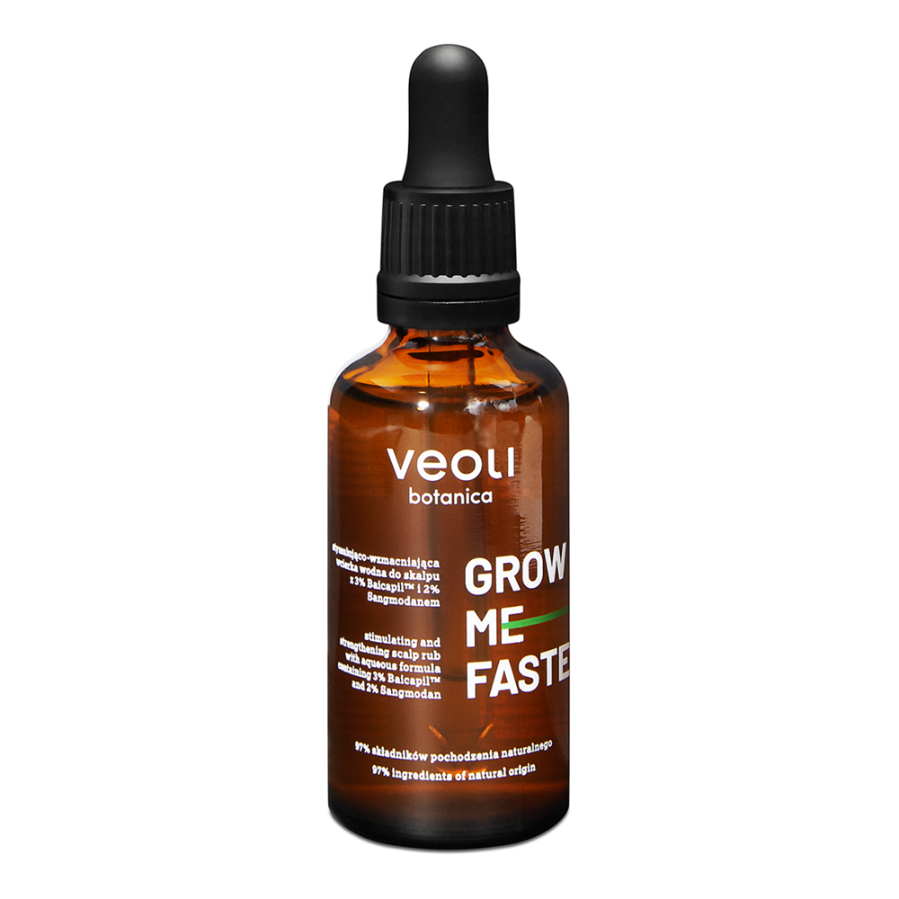 Veoli Botanica - Grow The Faster - Stimulierende und stärkende Kopfhaut-Wassereinreibung - 50ml