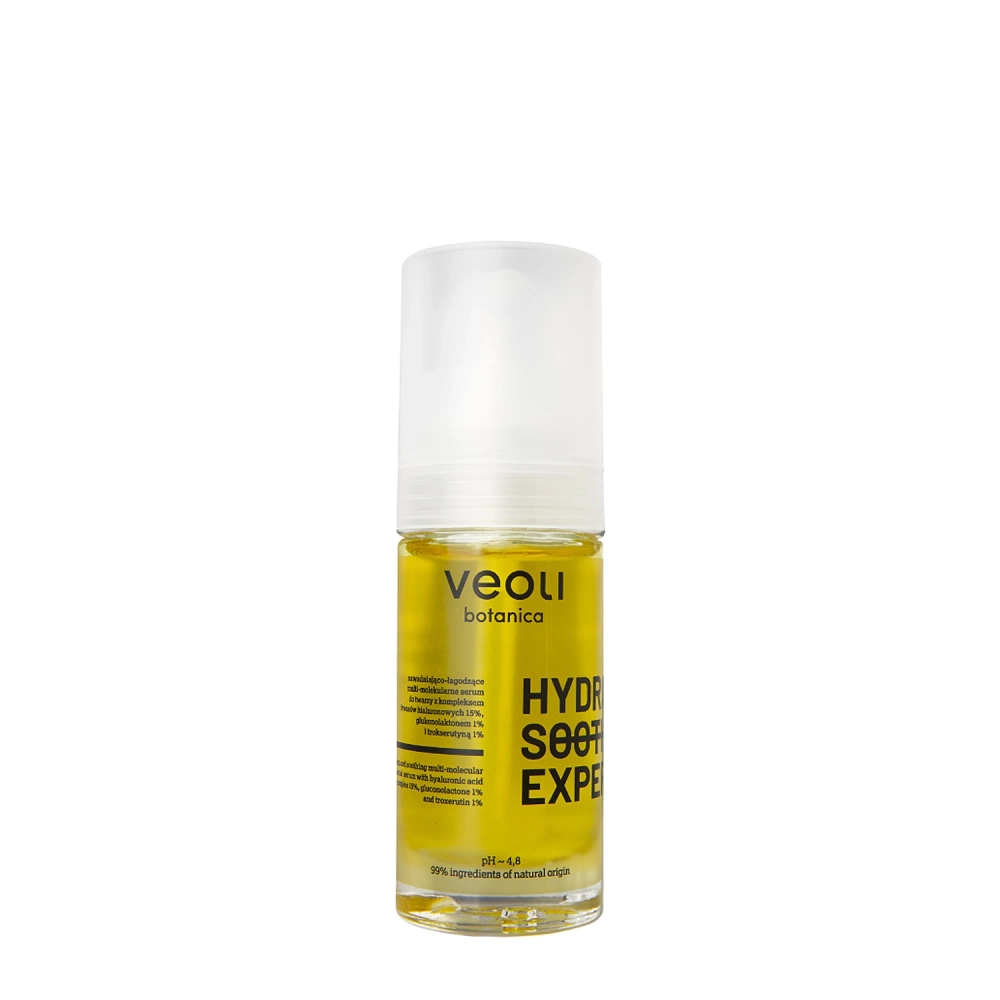 Veoli Botanica - Hydra Soothing Expert - Feuchtigkeitsspendendes und linderndes Multi - Molekulares Gesichtsserum - 30ml